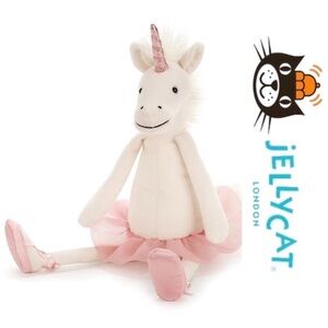Jellycat | Dancing Darcey Unicorn plush toy | Size 16"